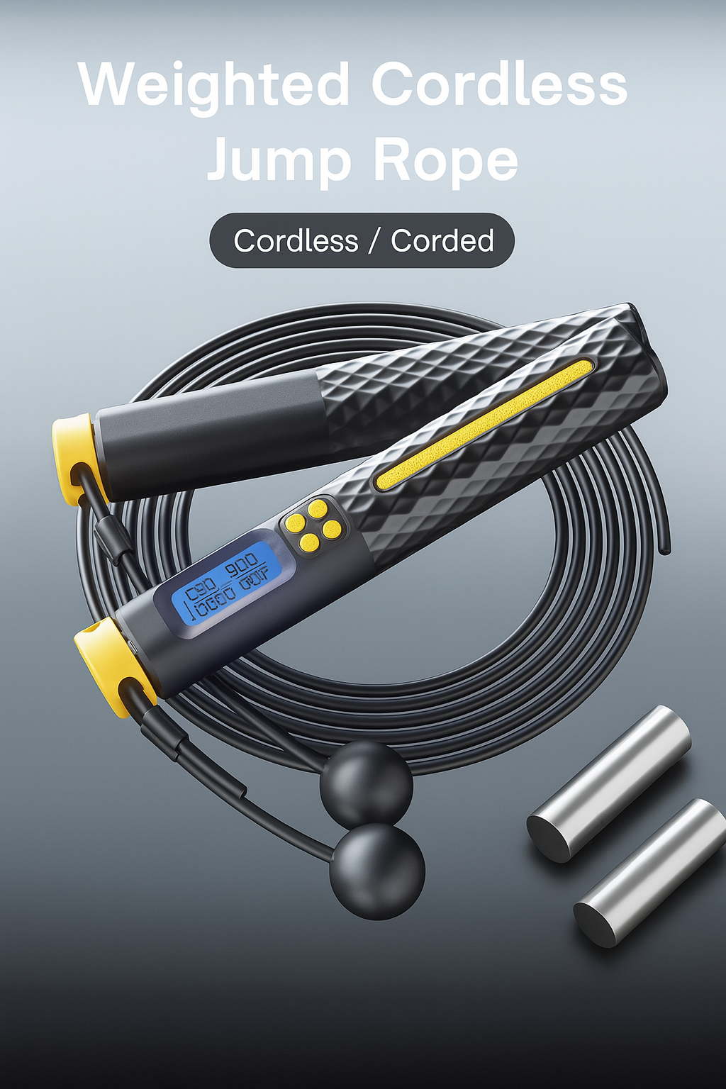 JinRuFit™ Ultimate Smart Jump Rope – LCD Counter | Dual Mode | Ships from US in 3–5 Days