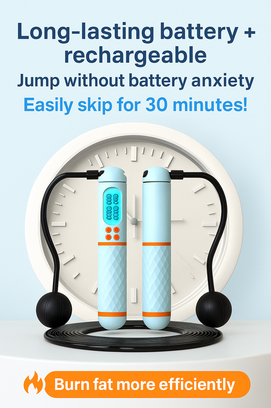 JinRuFit™ Ultimate Smart Jump Rope – LCD Counter | Dual Mode | Ships from US in 3–5 Days