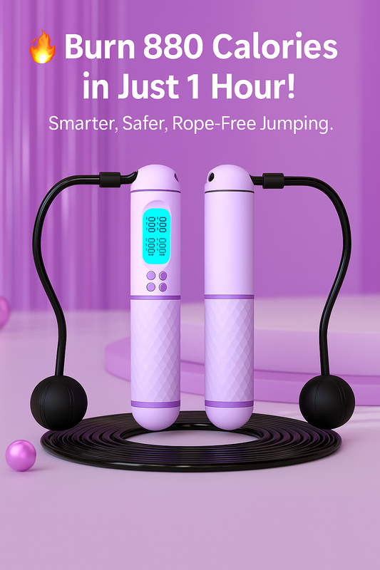 JinRuFit™ Ultimate Smart Jump Rope – LCD Counter | Dual Mode | Ships from US in 3–5 Days